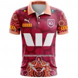 Camiseta Polo Queensland Maroons Rugby 2024 Indigena