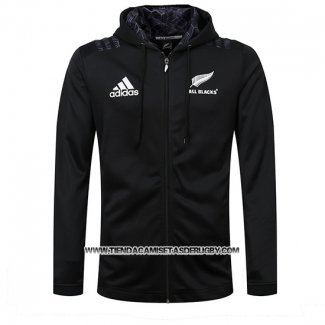 Chaqueta con Capucha Nueva Zelandia All Blacks Rugby 2018-2019 Negro