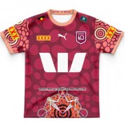 Camiseta Ninos Queensland Maroons Rugby 2024 Indigena