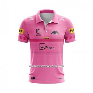 Camiseta Polo Penrith Panthers Rugby 2024 Segunda