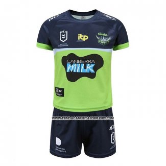 Camiseta Ninos Kit Canberra Raiders Rugby 2021 Local