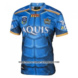 Camiseta Gold Coast Titans 9s Rugby 2017 Azul