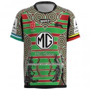 Camiseta South Sydney Rabbitohs Rugby 2023 Indigena Verde